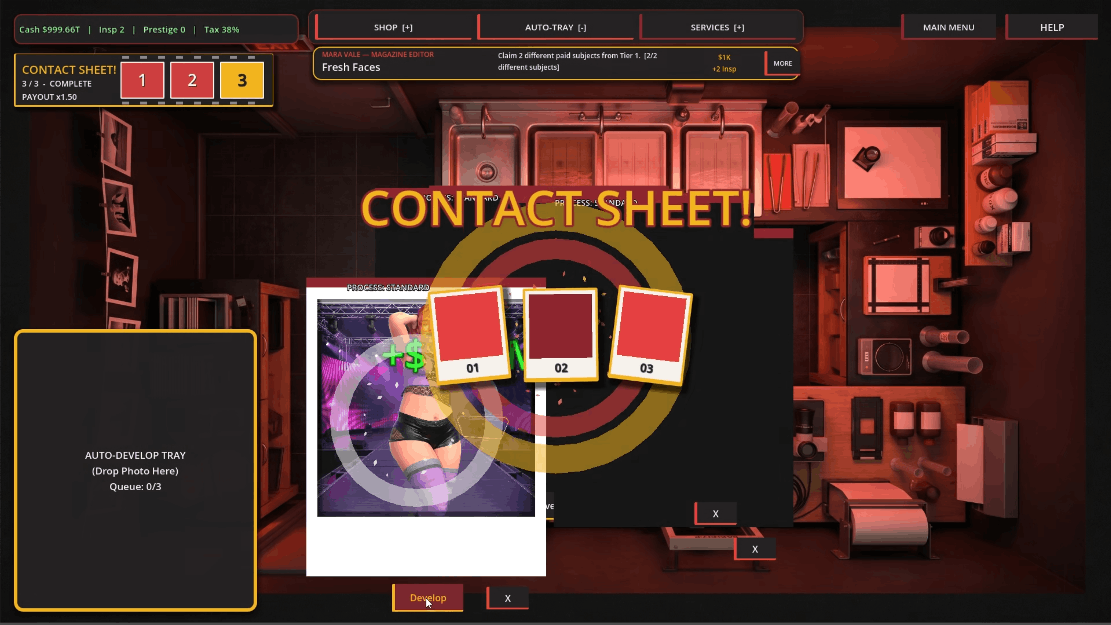 Pounds & Polaroids Title Menu Skin Preview